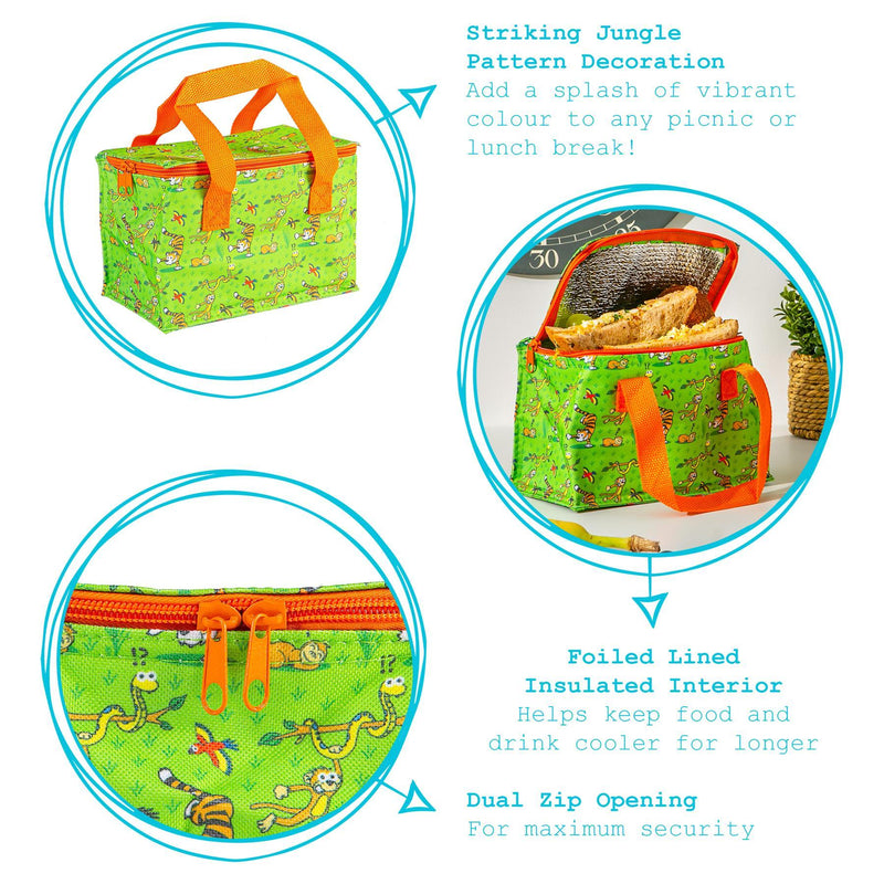 Jungle Party Insulated Lunch Bag
