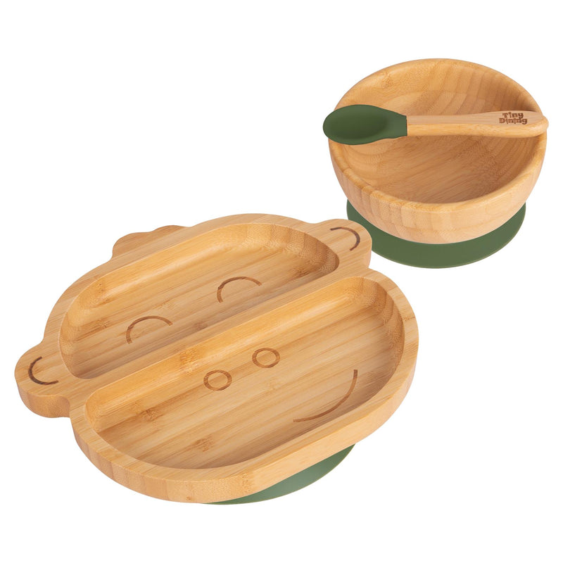 Max The Monkey Bamboo Suction Dinner Set