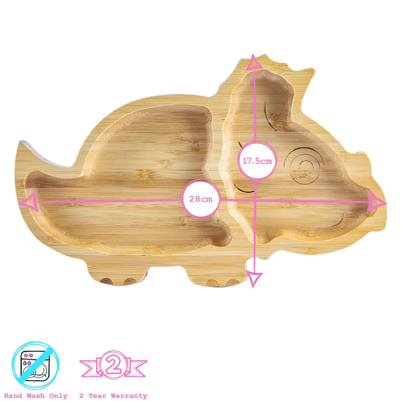 Dani The Dinosaur Bamboo Suction Plate