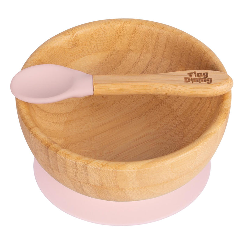 Bamboo Suction Bowl & Spoon Set