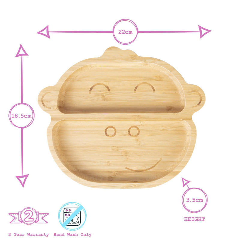 Max The Monkey Bamboo Suction Plate