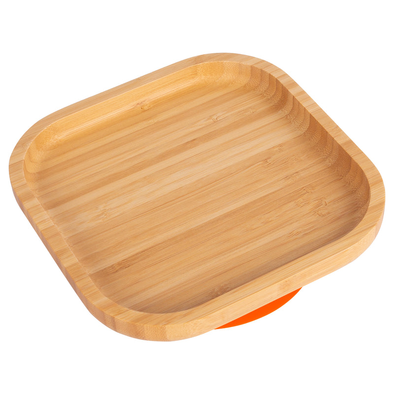 Square Open Bamboo Suction Plate