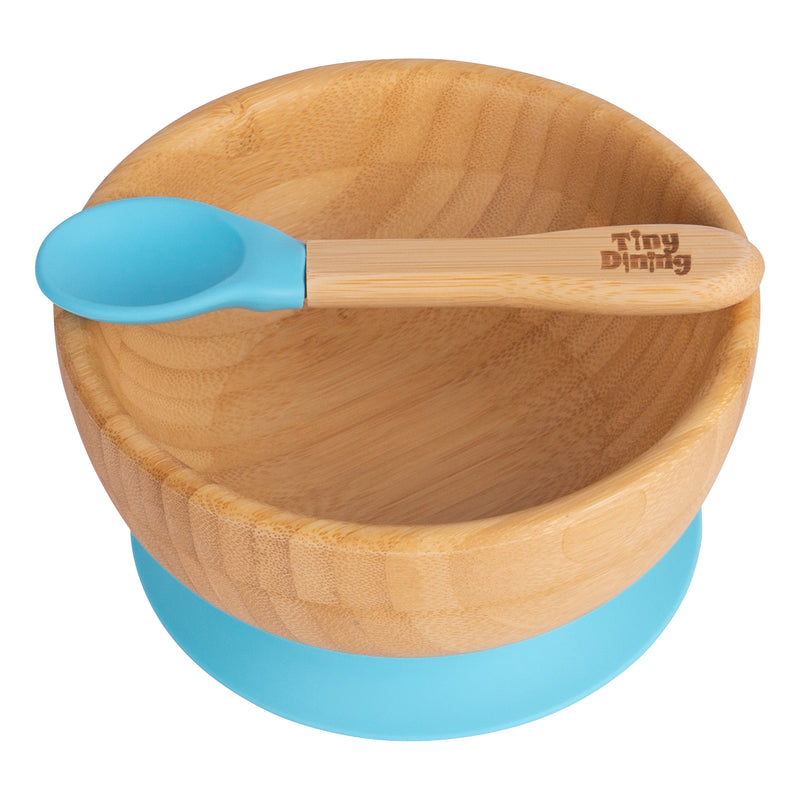 Bamboo Suction Bowl & Spoon Set