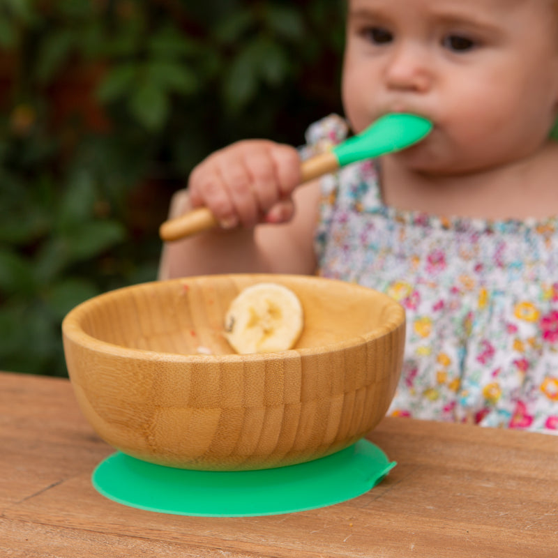 Dani The Dinosaur Bamboo Suction Dinner Set TinyDining