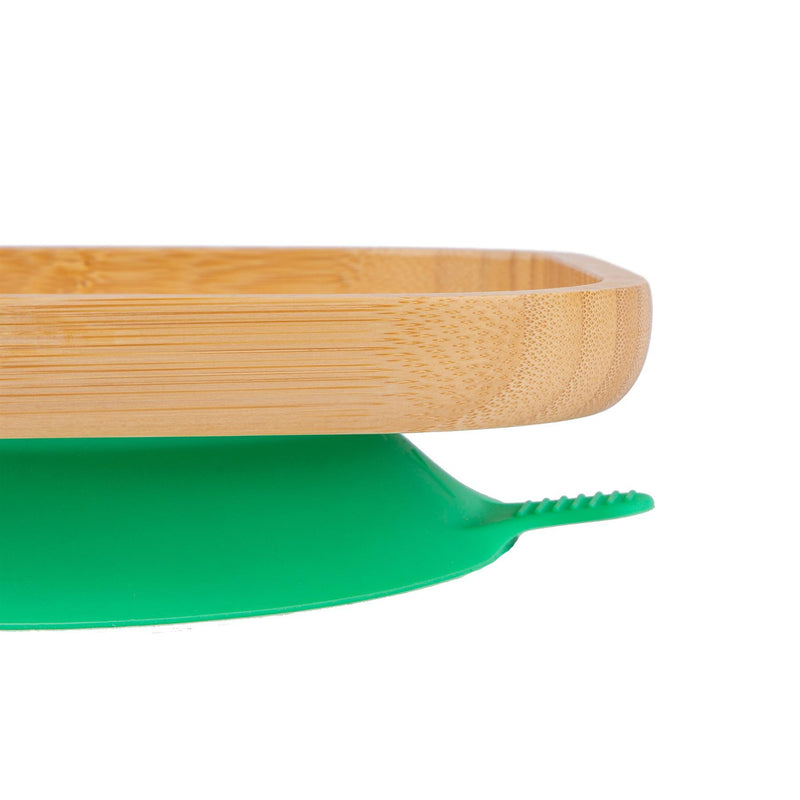 Square Open Bamboo Suction Plate